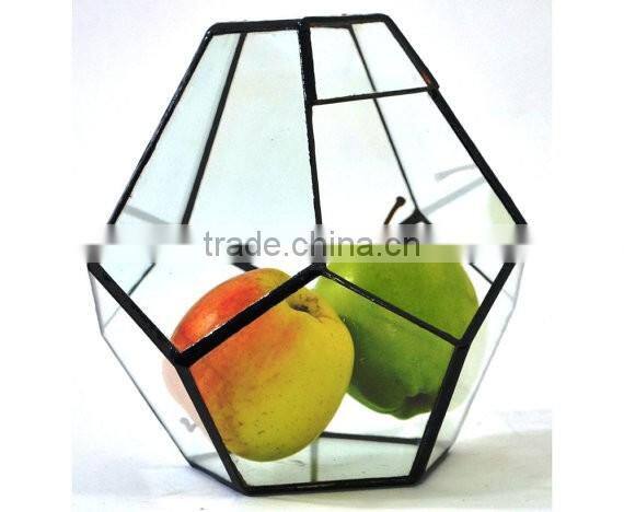 Stretched Dodecahedron 3 sizes Geometric Fruit Glass Terrarium