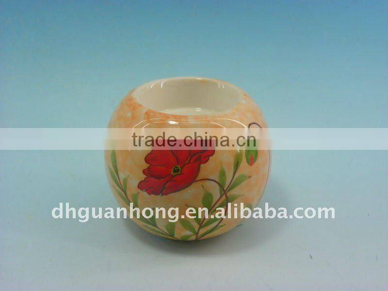 Round Ceramic Candle Holder