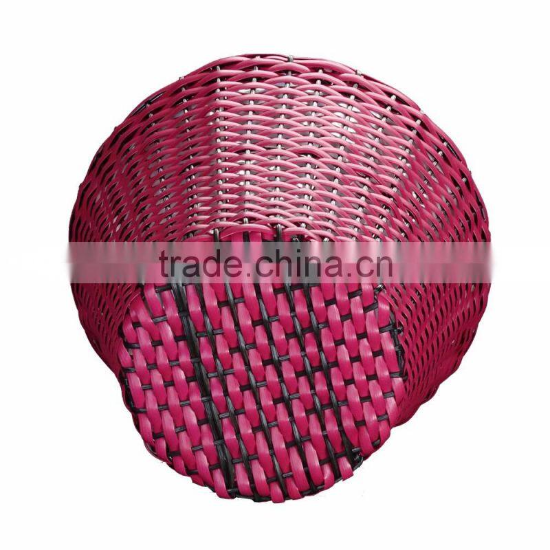 Red Rattan Garden Planter/ Storage Baskets/Bathroom Basket