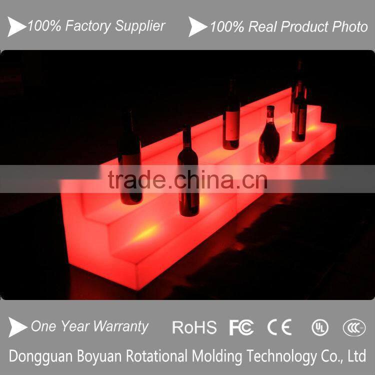 hot sales glowing stair wall mount wine rack