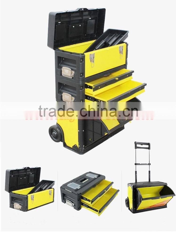 Draw-bar box Plastic box trolley case compartment tool box Pull rod case luggage