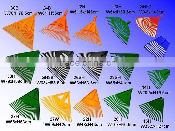 20 teeth wooden handle plastic grass rake (20H)
