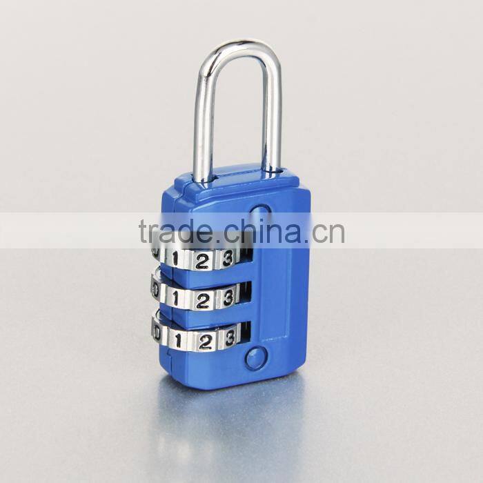 Nice color cute 3 digit combination small padlock