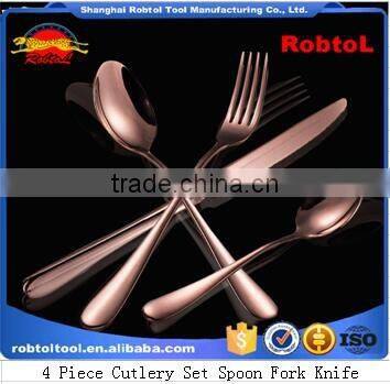 4 Piece Cutlery Set Spoon Fork Knife Flatware Dinning Dinnerware Tableware Stainless Steel