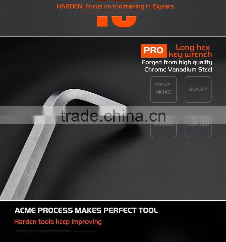 Professional Chrome Vanadium Hand Tool Long Hex Key Wrench