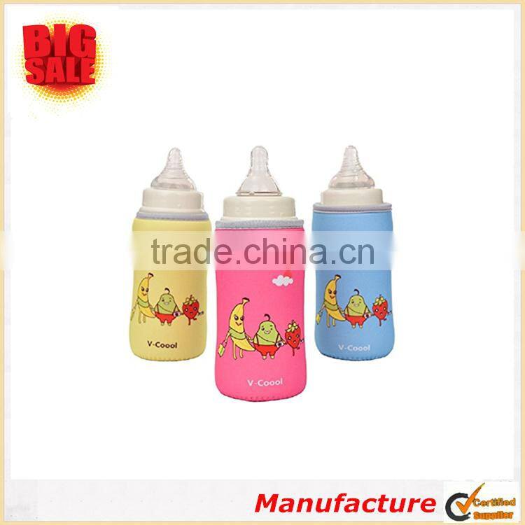 2017 Hot selling baby cute neoprene portable cup sleeve promotional cup sleeve