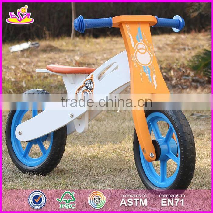 2017 New design best toddlers wooden balance bike for 2 year old W16C165
