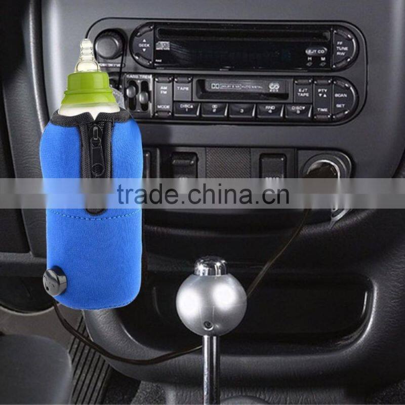 Car Milk Warmer, 12V Universal Car Travel Baby Kids Food Milk Water Bottle Cup Warmer Heater Bag