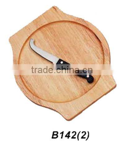 wooden cutting board with 1pcs knife