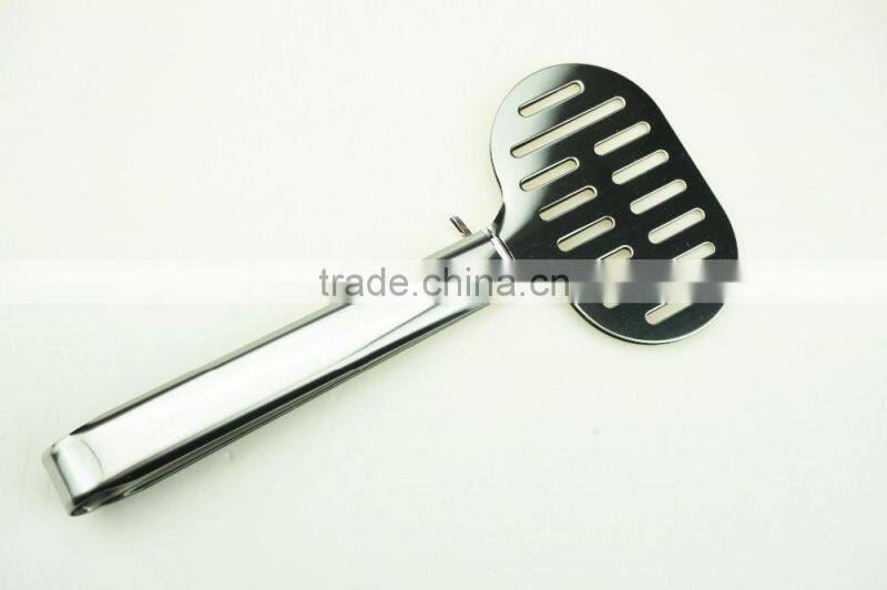 39002 9.5 Inch Slotted Stainless StFeel Kitchen Tongs BBQ Grill Food salad Tongs