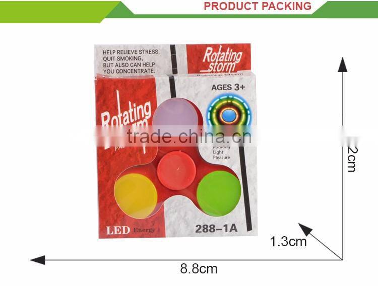 Top sale gyroscope fingertip cheap light finger toy spinner blades