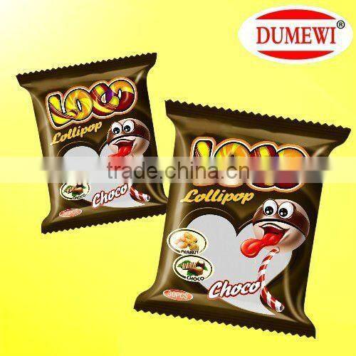 25g Big Bom XXL Mixed Fruity Lollipop with Gum