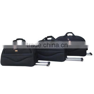 black duffel bag waterproof with trolley bag