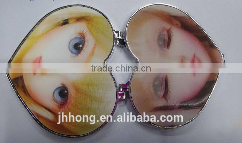 new fashion 3D beauty blinking double sided mirror