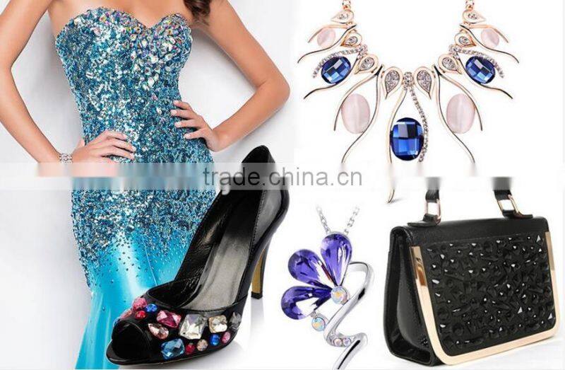 18*25 Oval Rhinestone Charming Crystal Fancy Bead Montana