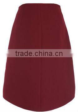 models of long skirts with rose color and A-Line for formal/office wear