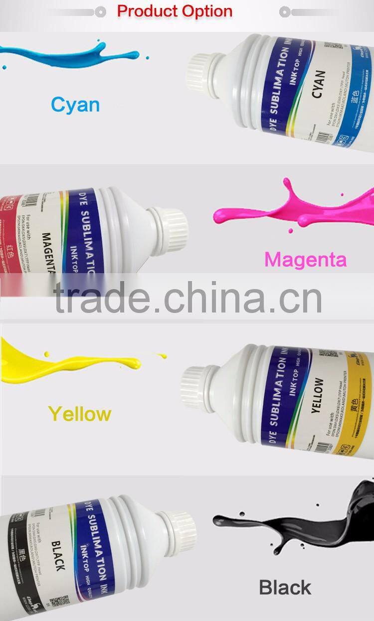 China manufacture supply compatible Ep Son Large formate inkjet printers dye Sublimation Ink