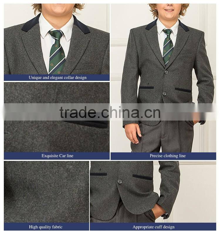 Junior School Uniforms Custom Grey Suit Sets For Graduation Or Party