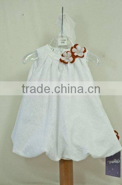 Elegant baby girls ruffle dress flower girls dress baby princess dress