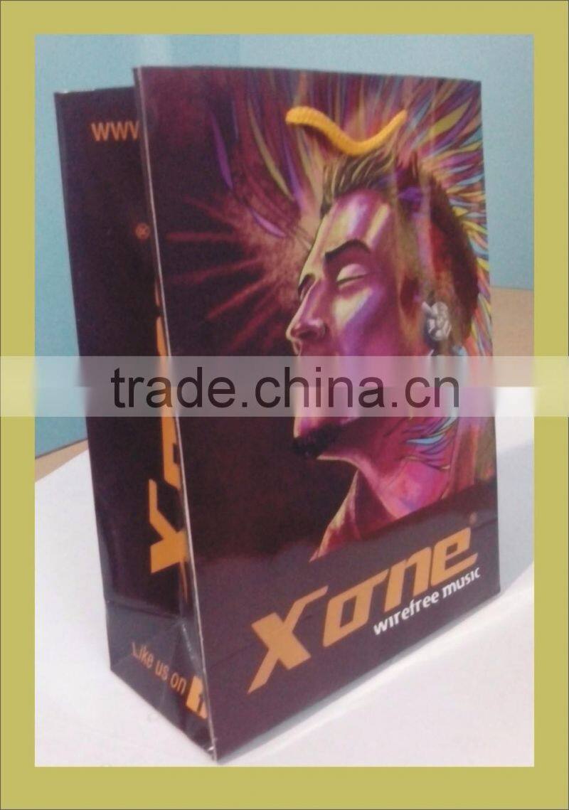 Paper Bags with rope handle / Printed with logo and name