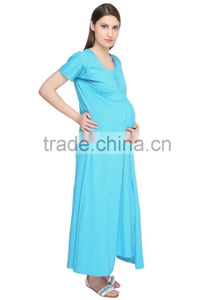 OEM service max long woven maternity dress korean style maternity dress