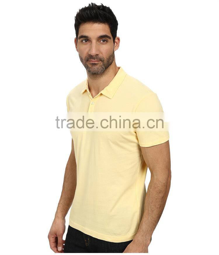 Bulk sale paperweight yellow golf polo shirt collar design 100% cotton model golf polo shirts for men