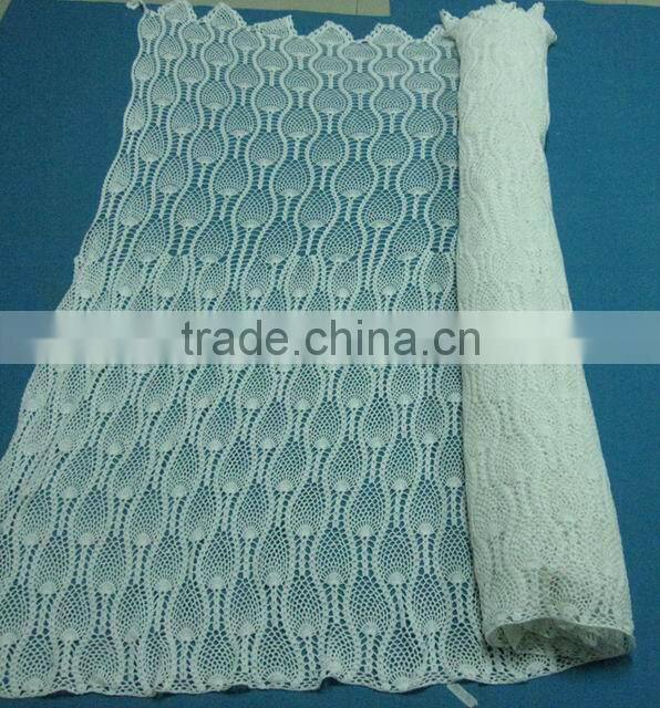 machine crochet cotton garment lace fabric