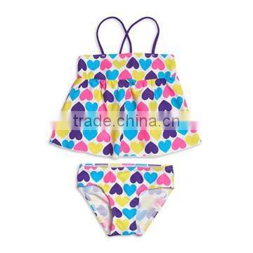 Pink sexy baby girl swimwear bikini suits