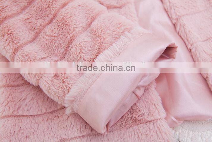 ruffled puffy fur ski jacket faux fur wedding jackets synthetic fur jacket