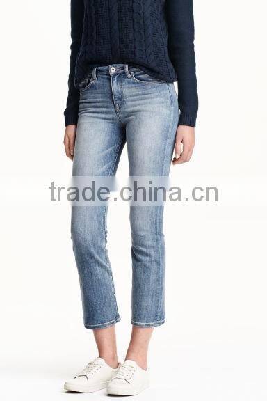 2016 new fashion women jeans,blue skinny jeans,ladies jeans manufacturers