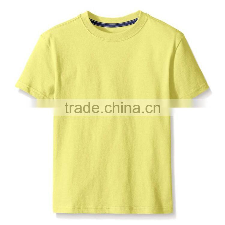 Bulk boys tshirt design soft cotton cheap custom plain round neck t-shirt