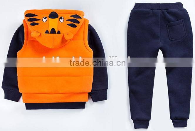 Wholesale Manufacture Children Kids Clothing Girls 3 Pieces Winter Clothes Sets