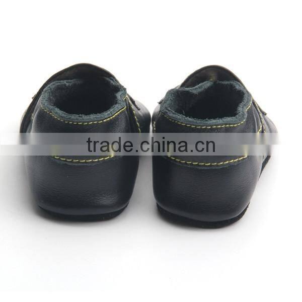 High quality bird pattern popular baby leather shoes soft sole