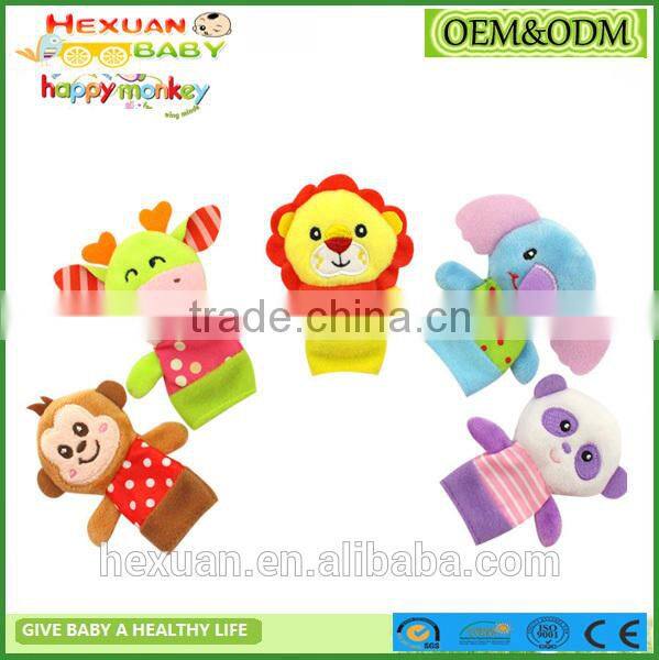 New design funny animal cartoon mouse plush finger puppet customized stuffed