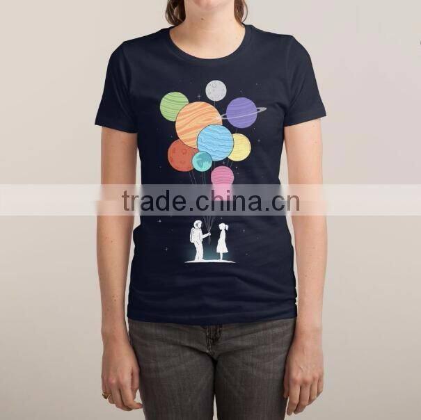 Fashion women tshirt custom 3d printing couple t-shirt