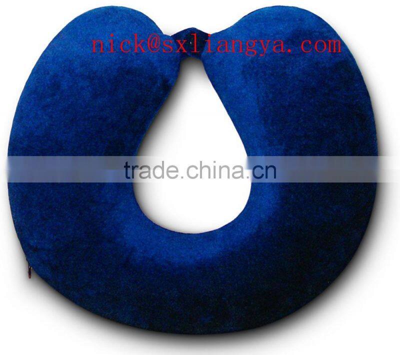 Travel Bliss Memory Foam Neck Pillow - Airplane Pillow - Car Pillow