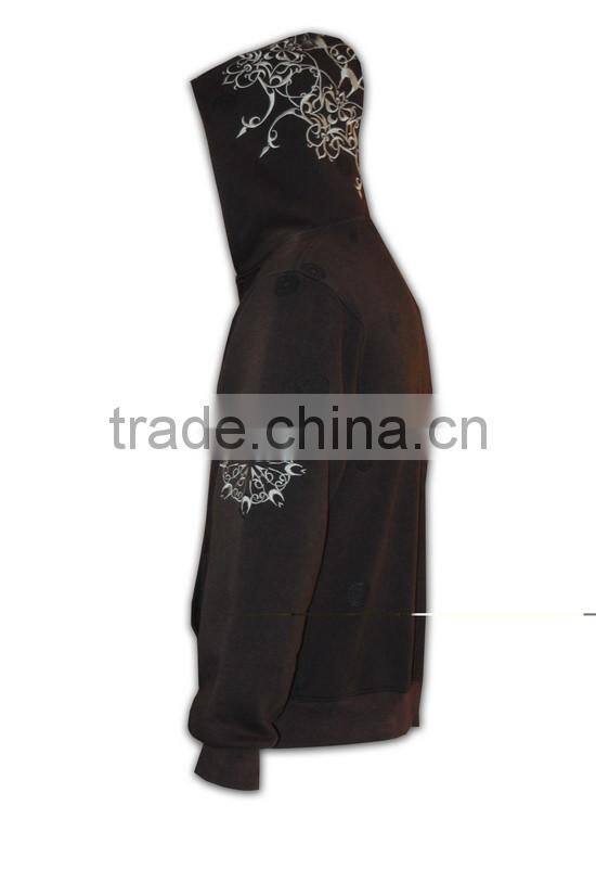 High quality slim fit zip up ribbed cheap custom logo half zip hoodie