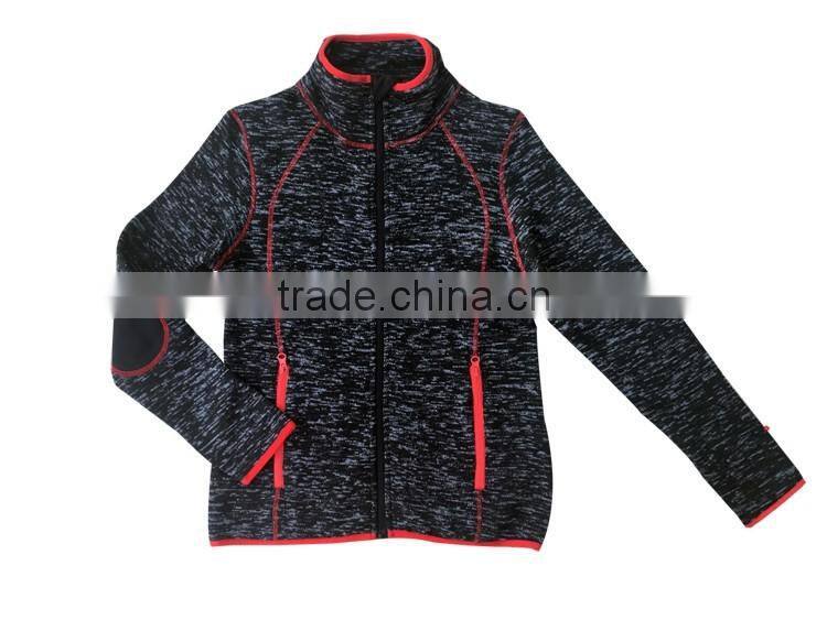 Women winter bodkin fleece sweatshirt ladys knitted jacket