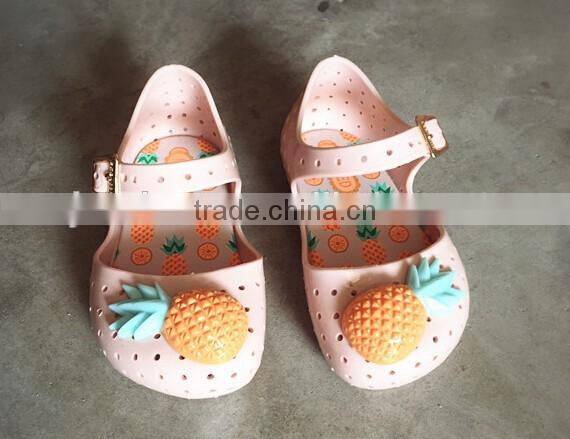pineapple mini melissa jelly shoes