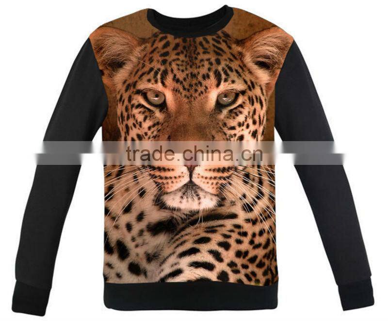 Customsize digital print round neck hoodie without hood / digital print hoodies T13339