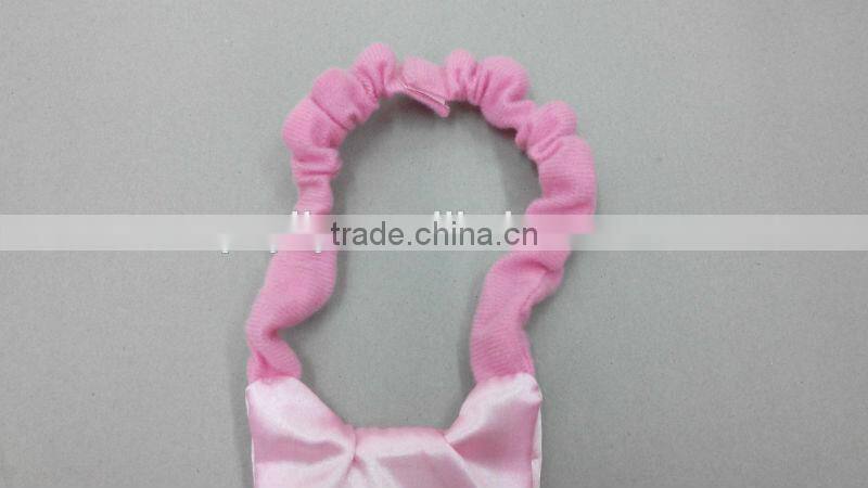 Factory outlets 2014 stain and sponge pink party clown tie,carnival bow tie