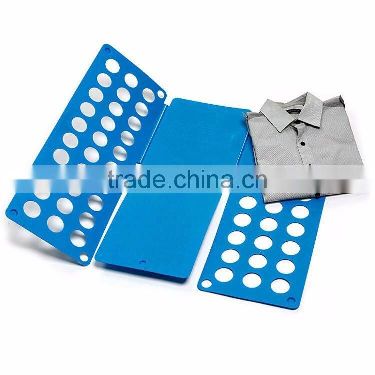 Clothes/T Shirt Folder Blue Plastic 5mm Thickness Shirt Folding Board Easy and Fast Laundry Folder