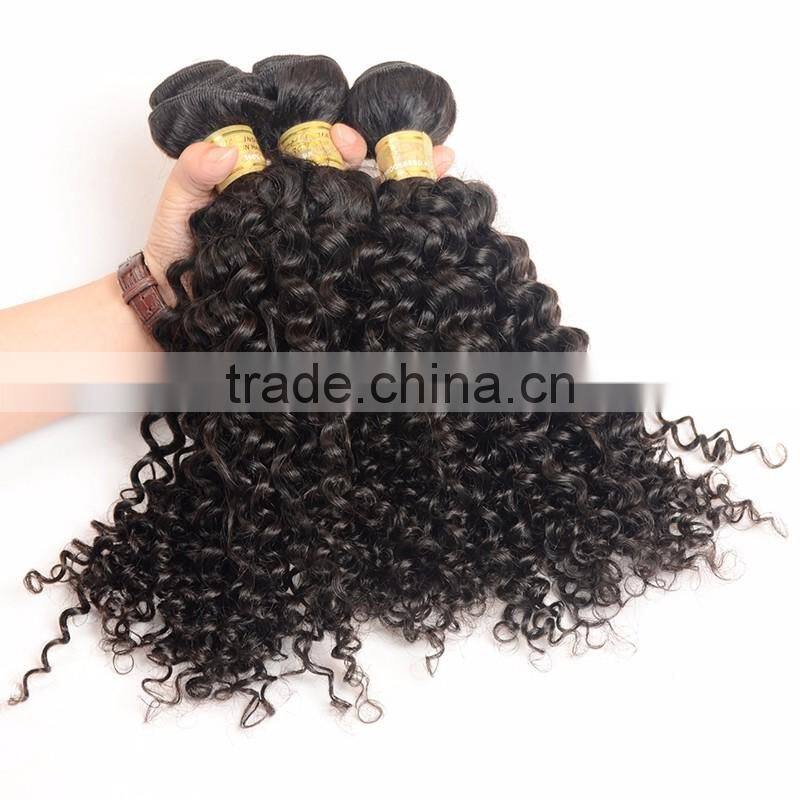 2017 hot sell african curl hair weft for black women