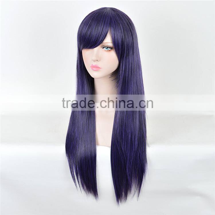 LoveLive TOJO NOZOM Very Long Hair Wig Elegant Bueaty Hair Wigs Long black straight hair wig