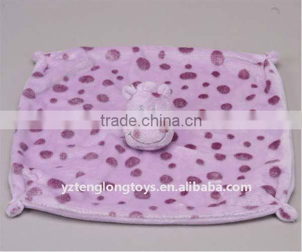 Stuffed Blue Elephant Blanket 12 Inch Plush Spotties