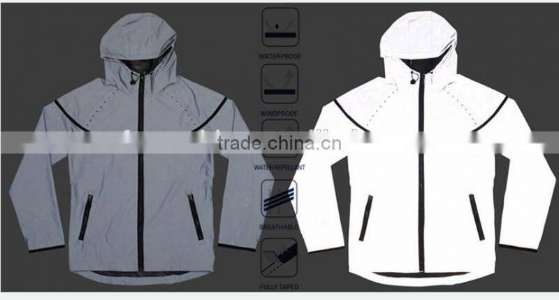 2017 Reflective Windcheater Jacket with hood
