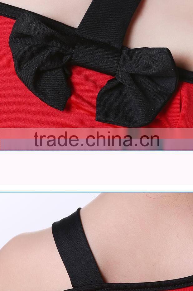 Child Kids Latin Salsa Dance Suit Short Sleeve Dance Costumes For Girls