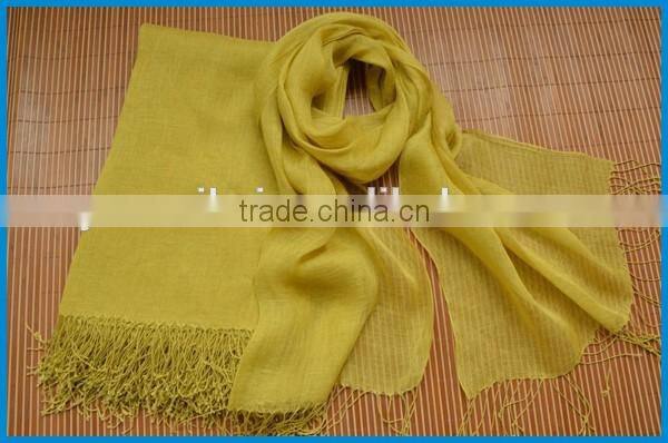 Men and women's fashion linen scarf factory china