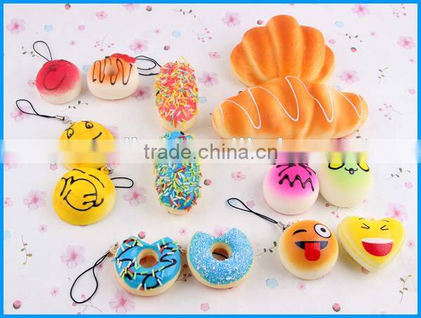 Stress relase squishy Kawaii toys 15pcs/set PU Soft squishy slow rising toys