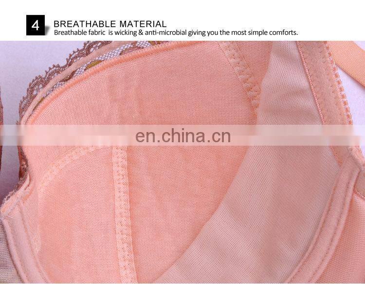 Hot Selling Pretty Pattern Female Spandex Hot Sell Sexy Madam Bra Underwear